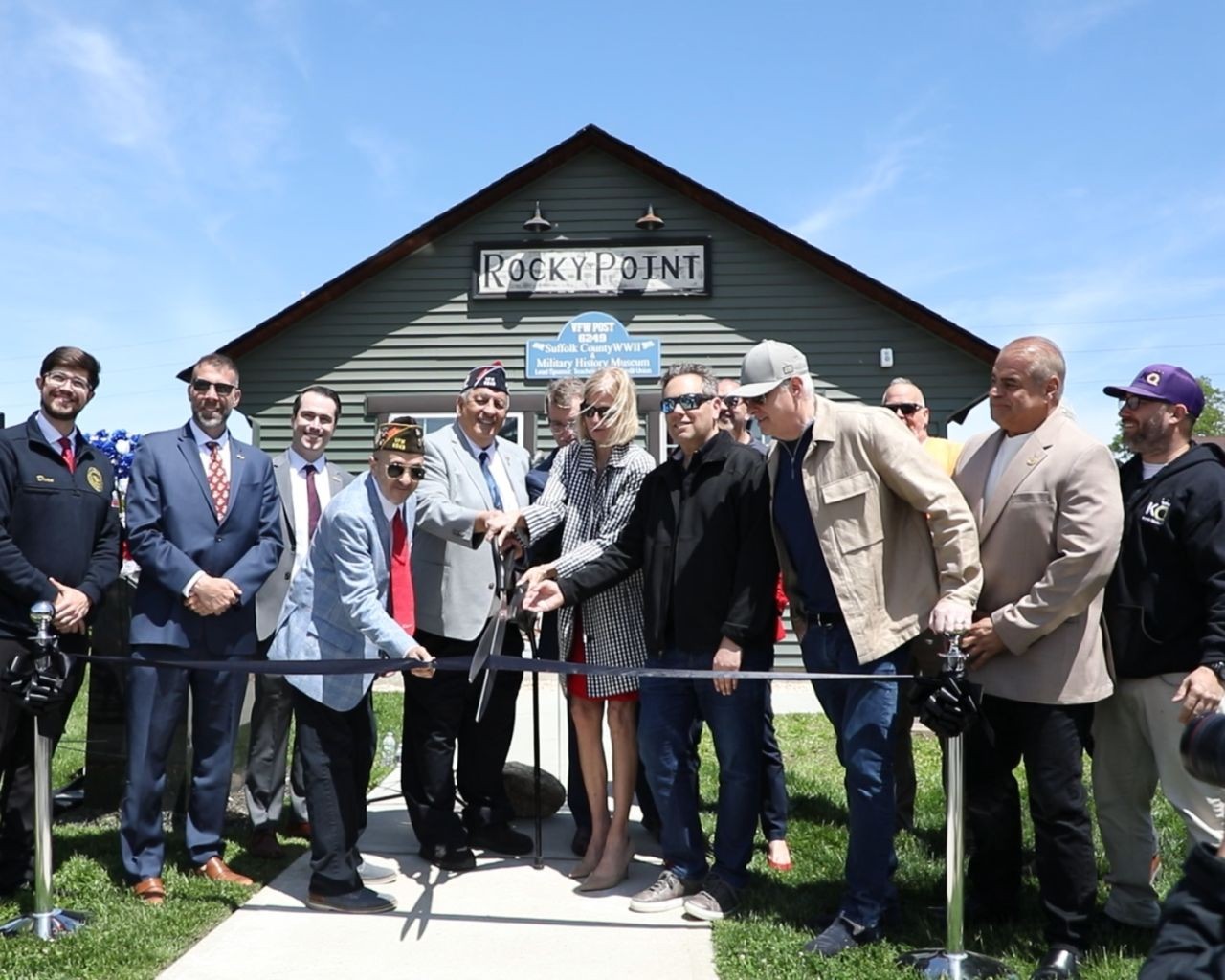Ribbon cutting for the Rocky Point VFW military museum expansion